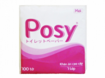 Giấy ăn PoSy cao cấp 1 lớp (100tờ/gói)